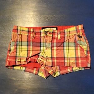 Girls sz 10 plaid hollister shorts